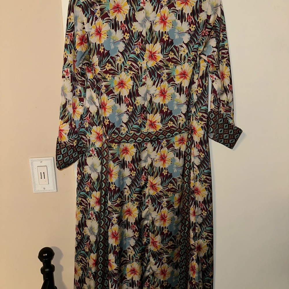 NWOT Le Superbe Revolve Hibiscus Robe Dress *Rihanna Favorite Size 4 - Picture 8 of 9